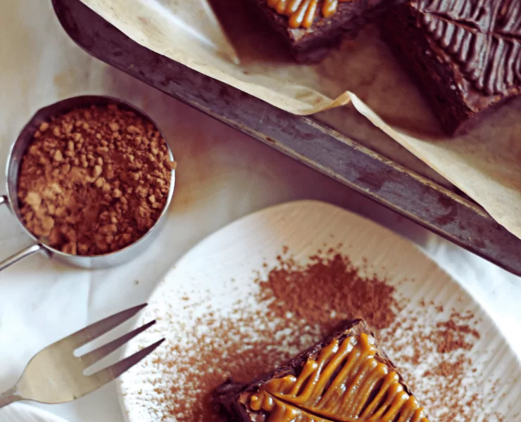 brownie chocolat marrons craquelé