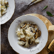 Risotto crémeux aux champignons de saison
